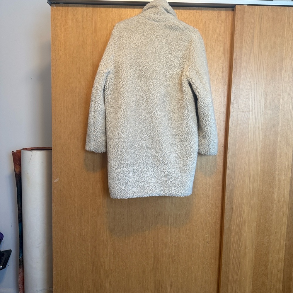Aritzia Wilfred Free Cozy Cocoon Cream Teddy Jacket - Picture 4 of 5